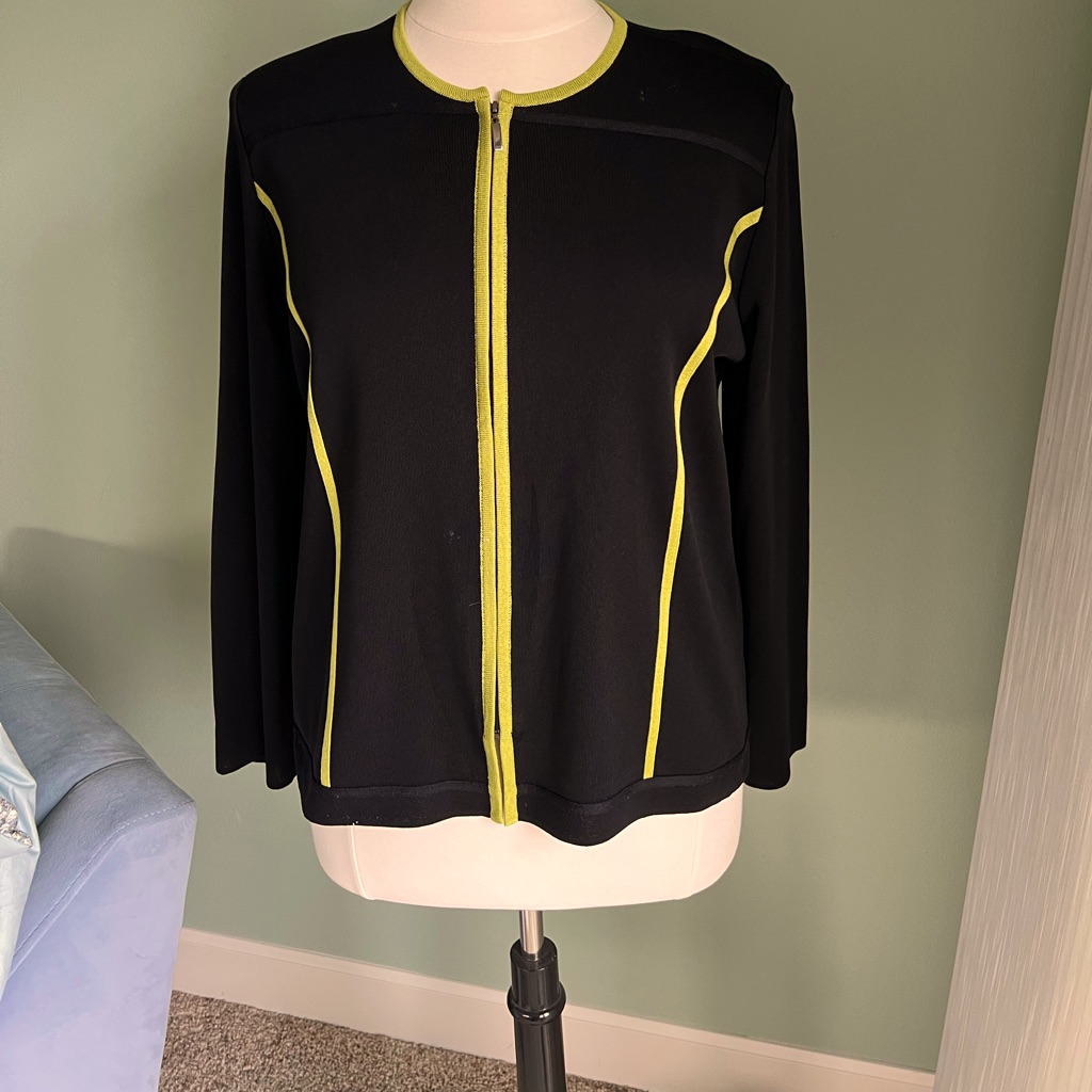 Misook Classic Zip-Up Jacket Xl